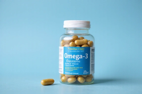 Botella de Omega-3 de Aceite de Pescado