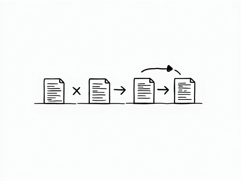 Ilustración de actualización de documentos y versiones