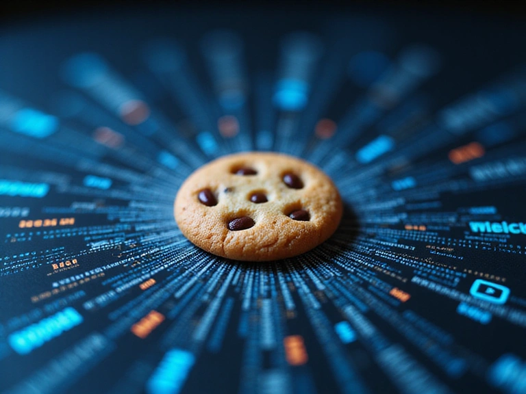 Ilustración de cookies web y privacidad